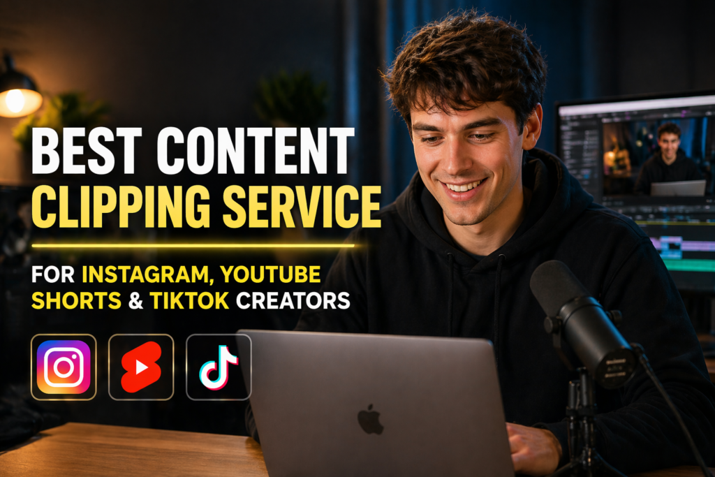 Best Content Clipping Service for Instagram, YouTube Shorts & TikTok Creators